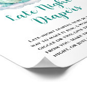 Poster Bébé mignon Dragon Late Night Diapers (Coin)