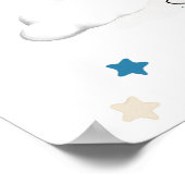 Poster Bébé mignon Eléphant Ballons Panier Baby shower ga (Coin)