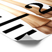 Poster Bébé mignon Giraffe Safari Jungle Animaux (Coin)