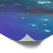 Poster Bébé mignon Lion Cub Arrière - plan neigeux (Coin)