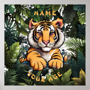 Poster Bébé mignon Lion enfants