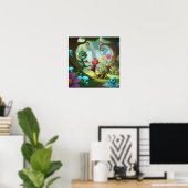 Poster Bébé mignon monstres (Bureau à domicile)
