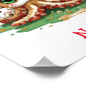 Poster Bébé mignon Octopus Nom personnalisé (Coin)