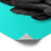 Poster Bébé mignon Panthère noire portant des lunettes de (Coin)