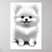Poster Bébé mignon Poméranien Chien Chien Chien Chien (Devant)