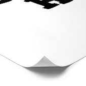 Poster Bébé Ne m'encombre pas Funny Cow Pun (Coin)