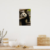 Poster Bébé panda géant Ailuropoda melanoleuca) (Cuisine)