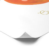 Poster Bébé Petite sucré mignon Orange Nourrier (Coin)