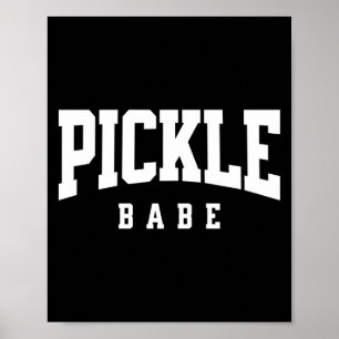 Poster Bébé pickleball pour fille joueuse de pickle ball