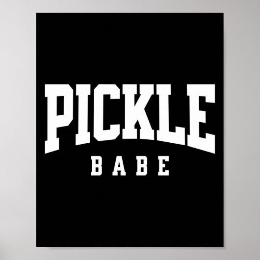 Poster Bébé pickleball pour fille joueuse de pickle ball (Devant)