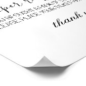 Poster Bébé Pied Imprimer Refroidissement Baby shower de (Coin)