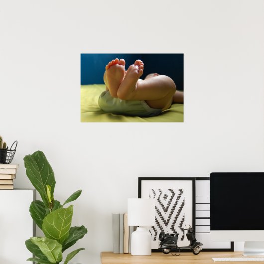 Poster Bébé Pieds Rêves (Bureau à domicile)