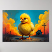 Poster Bébé poulet (Devant)