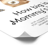 Poster Bébé prépare du café. Quelle est la taille du vent (Coin)
