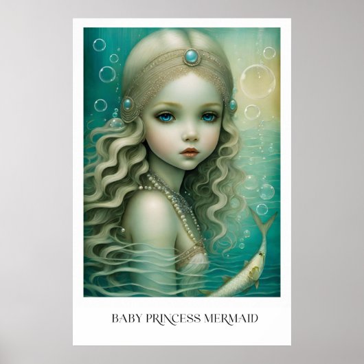 Poster Bébé princesse Sirène (Devant)