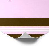 Poster Bébé Reine rose Collage de mur encadré (Coin)