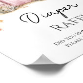 Poster Bébé rose floral dans les fées en fleur fleur de f (Coin)