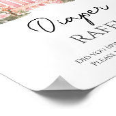 Poster Bébé rose floral en fleur Papillon en fleur Raffle (Coin)