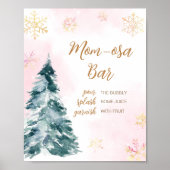 Poster Bébé rose Il fait froid dehors Maman Bar Osa (Devant)