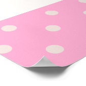 Poster Bébé rose mignon éléphant et frontière Rose (Coin)