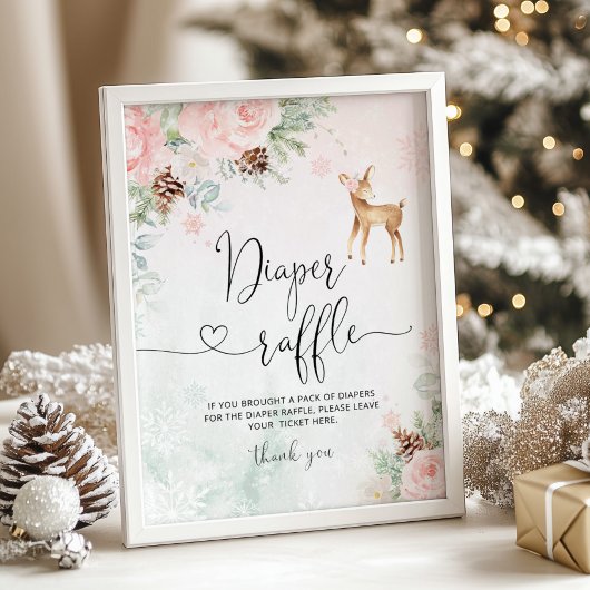 Poster Bébé rose vif il fait froid à l'extérieur de la to