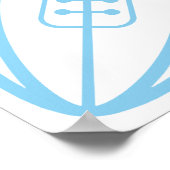 Poster Bébé Rugby bleu (Coin)