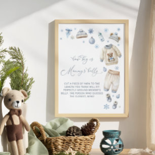Poster Bébé son froid dehors comme la taille est le ventr