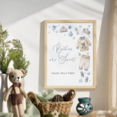 Poster Bébé son froid dehors Les bébés sont doux