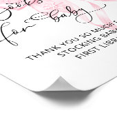 Poster Bébé son froid dehorsLivres de livres rose pour bé (Coin)