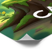 Poster Bébé Tigre | Art pour nurserie de bébé en dessin a (Coin)