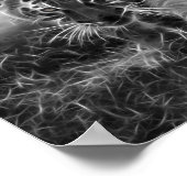 Poster Bébé Tigres en noir et blanc (Coin)