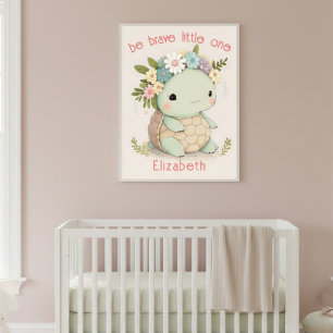 Poster Bébé Tortue Mignonne Animal