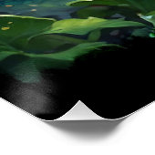 Poster Bébé vert Hawaiian Fire Dragon & Volcanoes (Coin)