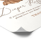 Poster Bébé Vêtements Fille Baby shower Déchets Signe Raf (Coin)