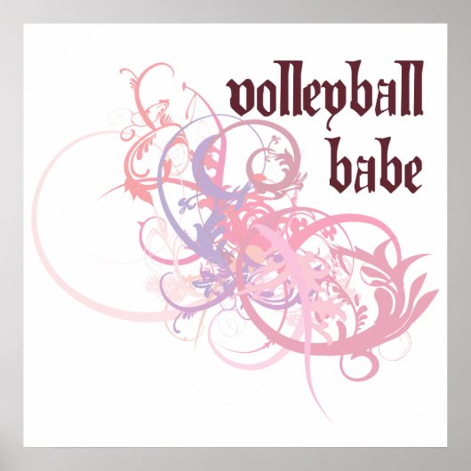 Poster Bébé Volley-ball (Devant)