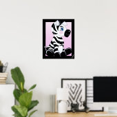 Poster Bébé Zebra (Bureau à domicile)