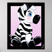 Poster Bébé Zebra (Devant)
