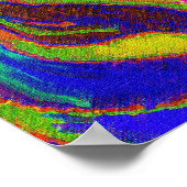 Poster bébé zèbre aux couleurs de crayon (Coin)