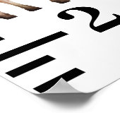 Poster Bébés Animaux de la Jungle Safari (Coin)