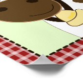 Poster BÉBÉS DE FERME VACHE 8x10 BÉBÉ SALLE DE NURSERY IM (Coin)