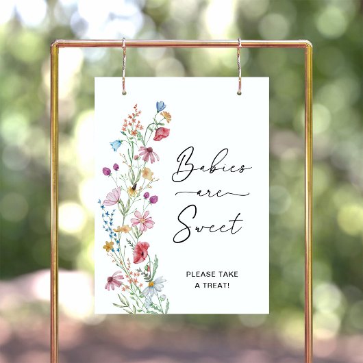 Poster Bébés Fleurs Sauvages sont Douces