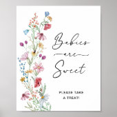 Poster Bébés Fleurs Sauvages sont Douces (Devant)