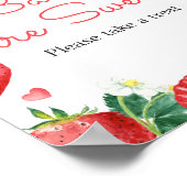 Poster Bébés fraise sucrés sont doux (Coin)