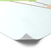 Poster Bébés jumeaux à une baby shower dans un ballon (Coin)