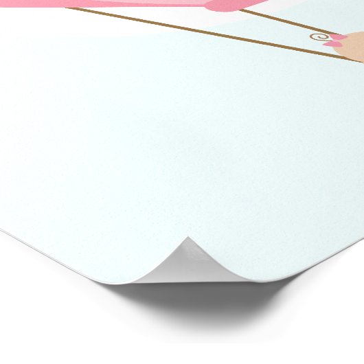 Poster Bébés jumeaux dans une baby shower en ballon (Coin)