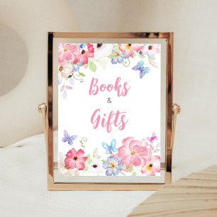 Poster Bébés Papillons Floraux Sont un Joli Signe