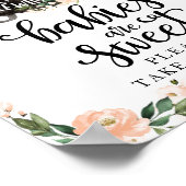 Poster Bébés sont doux Halloween fille signe Baby shower (Coin)