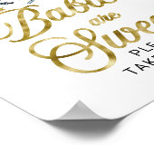 Poster Bébés sont doux signe Baby shower Halloween (Coin)