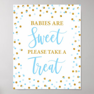 Poster Bébés sont doux S'il vous plaît prendre un signe d