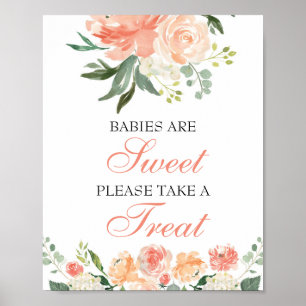 Poster Bébés sont doux S'il vous plaît prendre un signe f